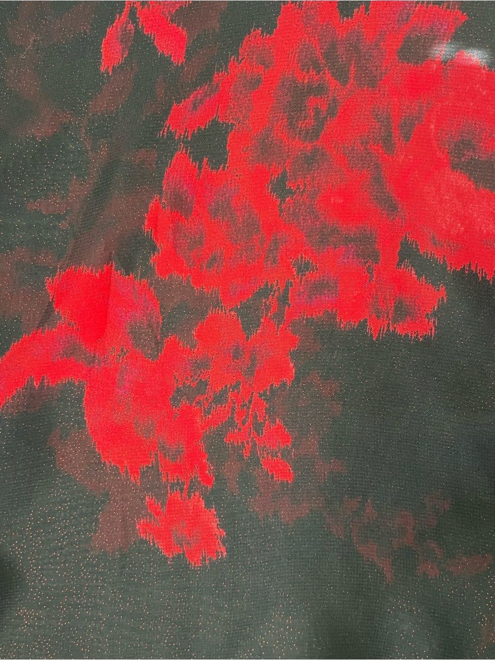 Sheer Floral Smocked Blouse Black Red Romantic Goth Cottagecore Top - L.I.F.E - Picture 7 of 8